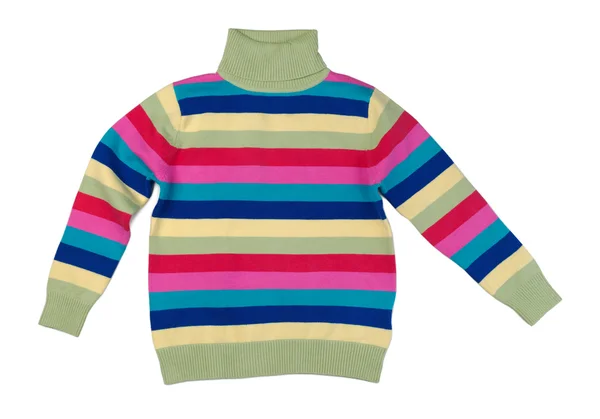 縞模様のコットン セーター — ストック写真