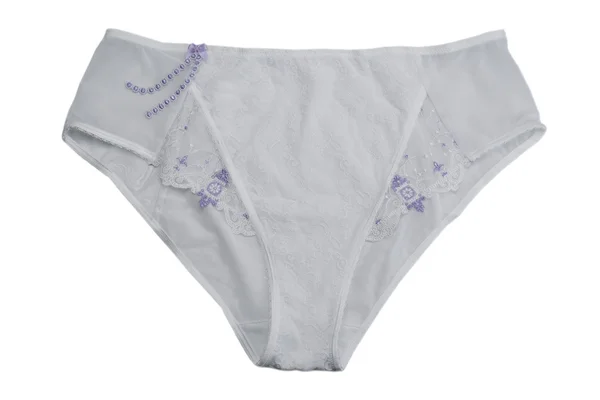 Front view of simple white panties — Stock Photo, Image