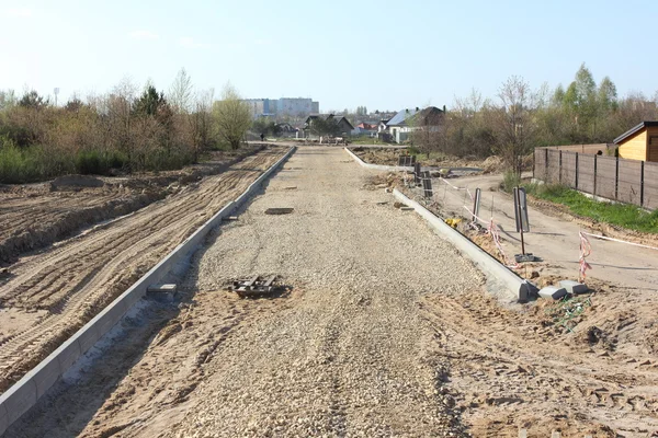 Construção de estradas vista — Fotografia de Stock