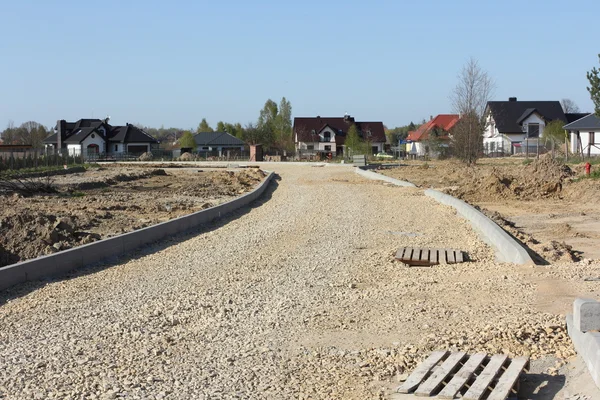 Construção de estradas vista — Fotografia de Stock