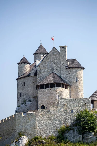 Old Restored Polish Castle Bobolice — Stock Photo, Image