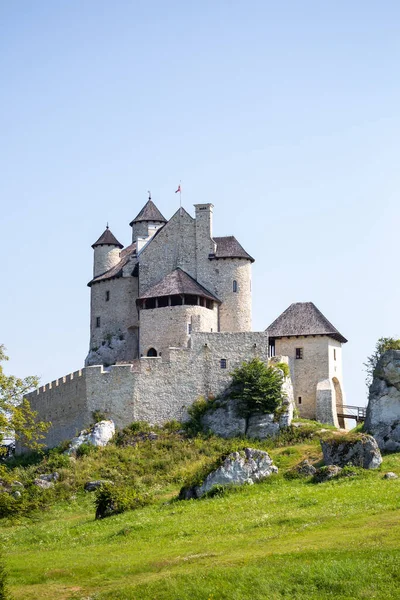 Alte Restaurierte Polnische Burg Bobolice — Stockfoto