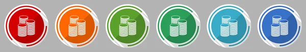 Ikona Pieniądza Biznesu Finansów Ilustracja Wektorowa Kolorach Dla Aplikacji Webdesign — Zdjęcie stockowe