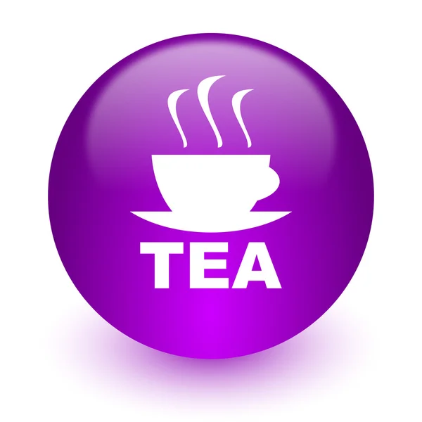 Herbata ikona internet — Zdjęcie stockowe