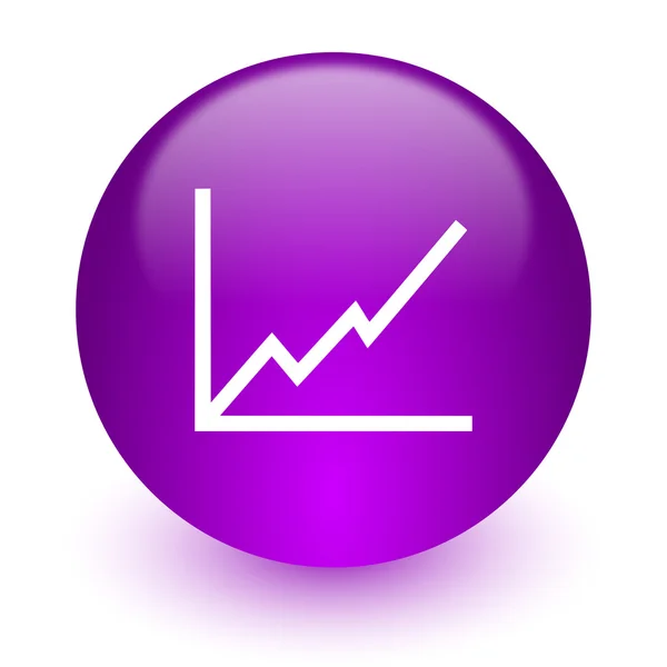 Chart internet icon — Stock Photo, Image