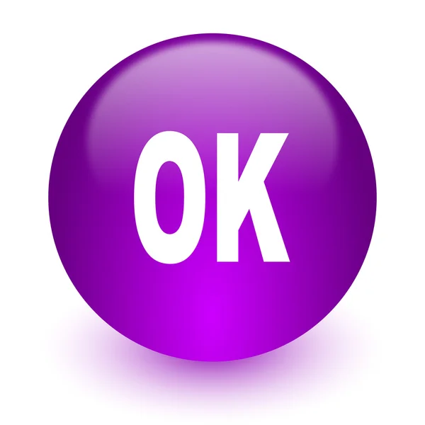 Ok icona internet — Foto Stock