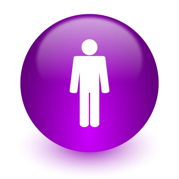 Mannelijke internet pictogram — Stockfoto