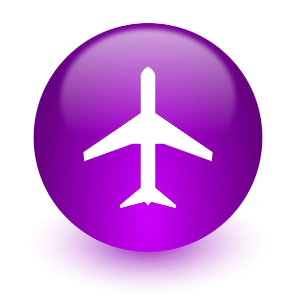 Самолет интернет значок — стоковое фото