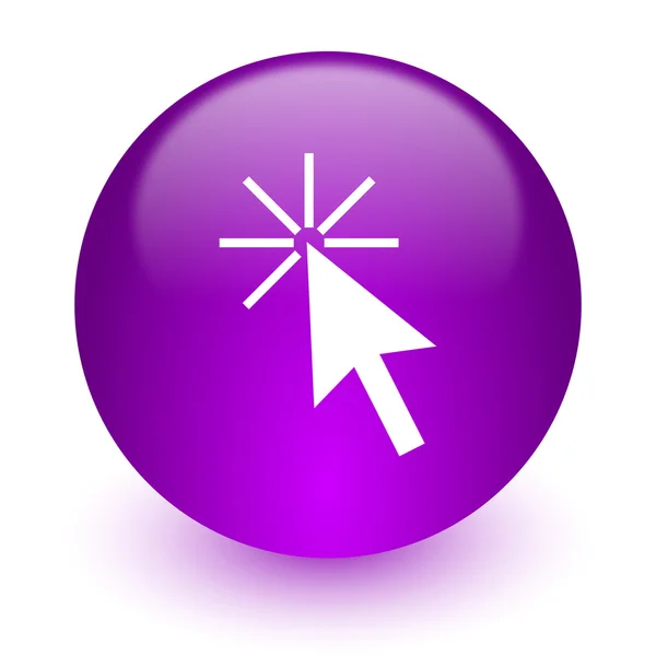 Click here internet icon — Stock Photo, Image