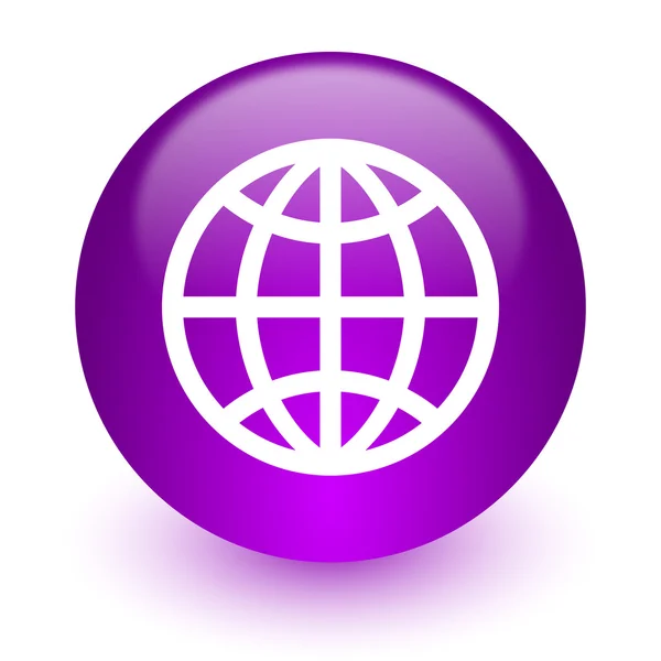 Ikona internet ziemi — Zdjęcie stockowe