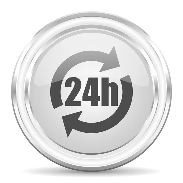 24 ore icona di Internet — Foto Stock