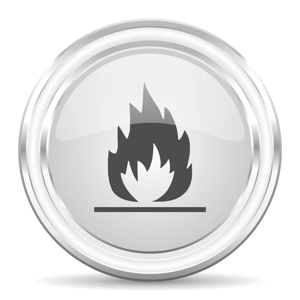 Flame internet icon — Stock Photo, Image