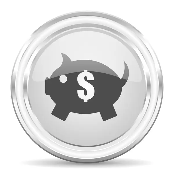 Piggy bank internet pictogram — Stockfoto