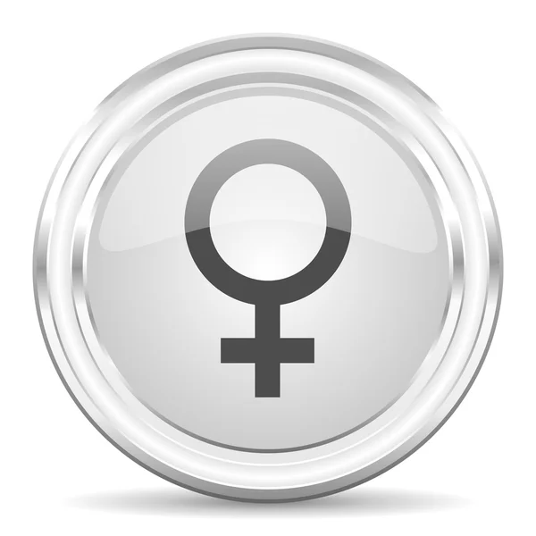 Икона женского интернета — стоковое фото