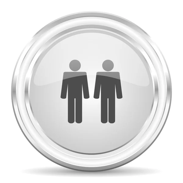 Couple internet icon — Stock Photo, Image