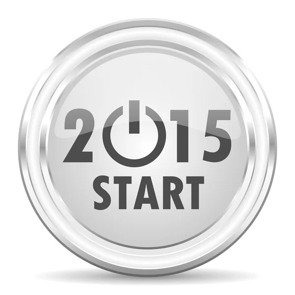 Año nuevo 2015 icono de Internet — Foto de Stock