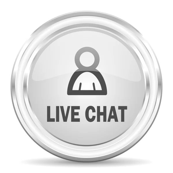 Livechat internet pictogram — Stockfoto