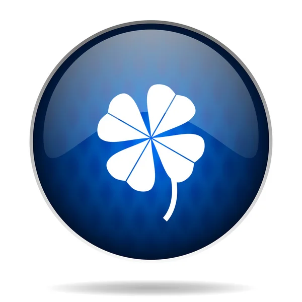 Four-leaf clover internet icon — Stock Photo, Image