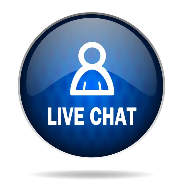 Livechat internet pictogram — Stockfoto