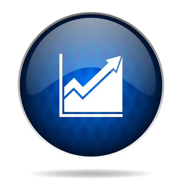 Histogram internet icon — Stock Photo, Image