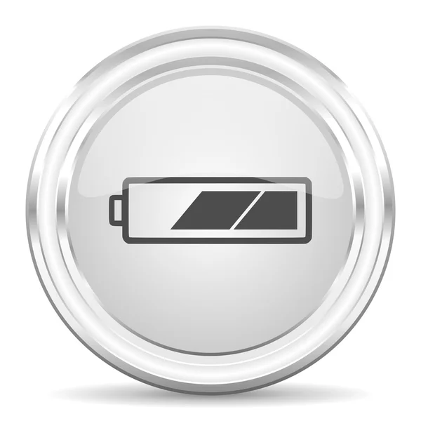 Батарея интернет значок — стоковое фото