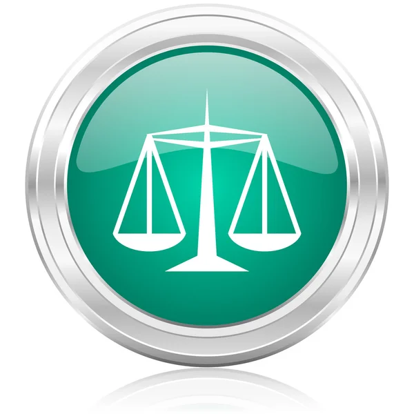 Justice internet icon — Stock Photo, Image