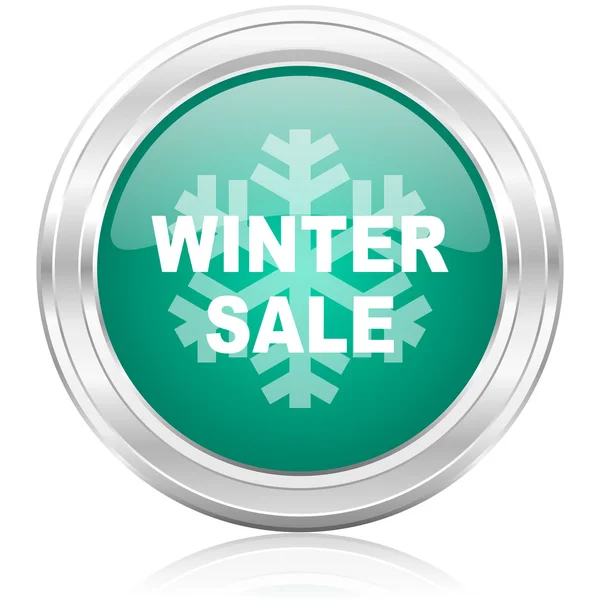 Inverno vendita internet icona — Foto Stock