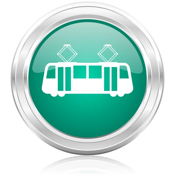 Tram internet icon — Stock Photo, Image