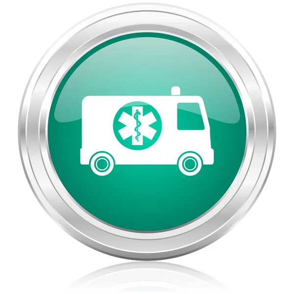 Ambulancia icono de Internet — Foto de Stock