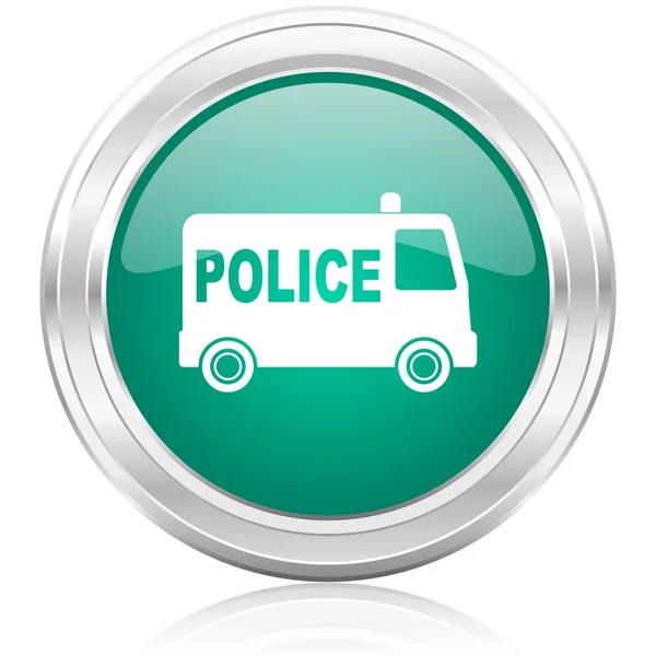 Police internet icon — Stock Photo, Image