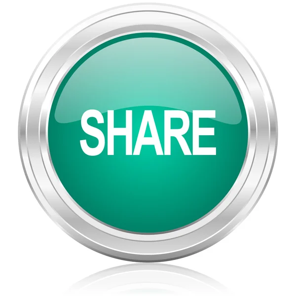 Compartir icono de Internet — Foto de Stock