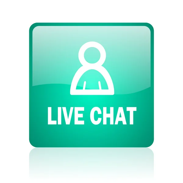 Livechat internet pictogram — Stockfoto