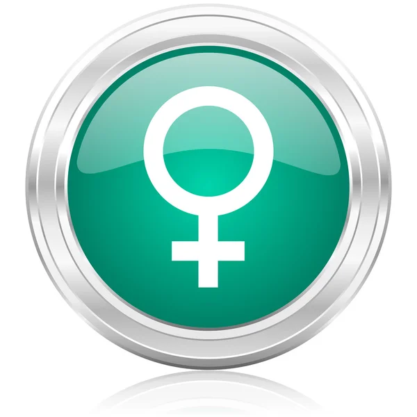 Female internet icon — Stock Photo, Image