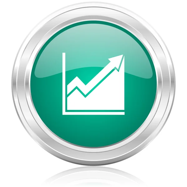 Histogram internet icon — Stock Photo, Image