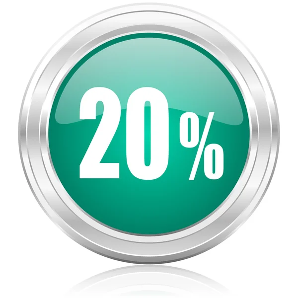 20 percent internet icon — Stock Photo, Image