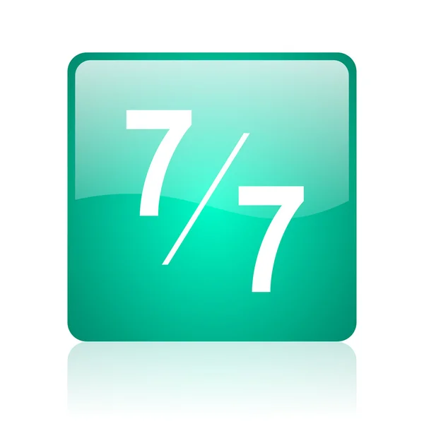 7 per 7 internet icon — Stock Photo, Image
