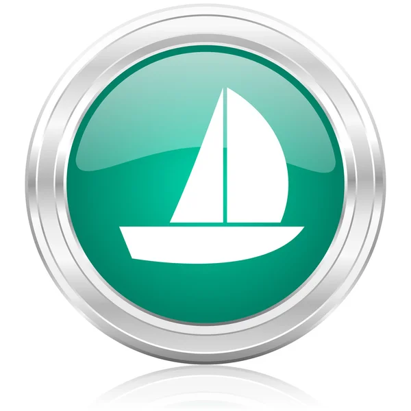 游艇 internet 图标 — 图库照片