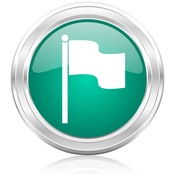Флаг интернет значок — стоковое фото