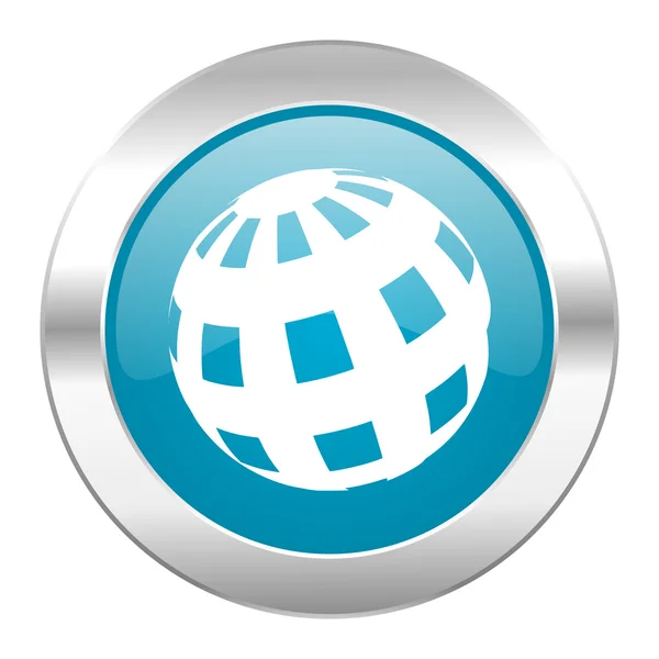 Erde internet blue icon — Stockfoto