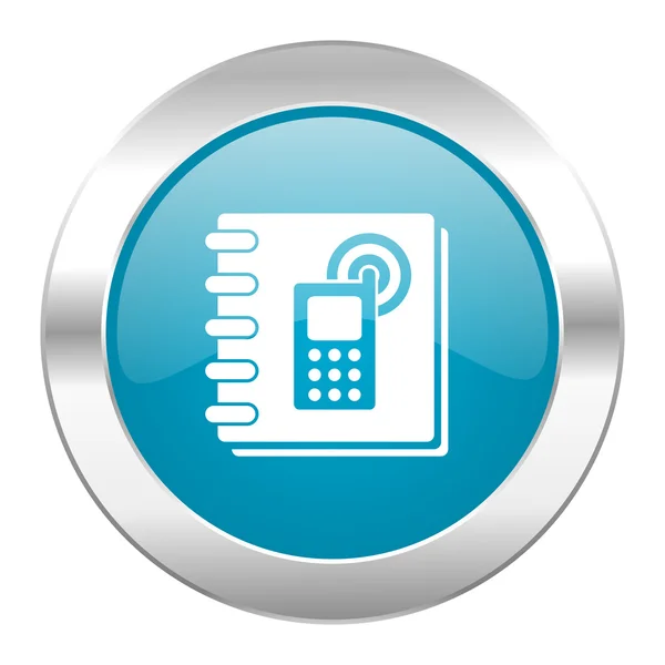 Phonebook internet blue icon — Stock Photo, Image