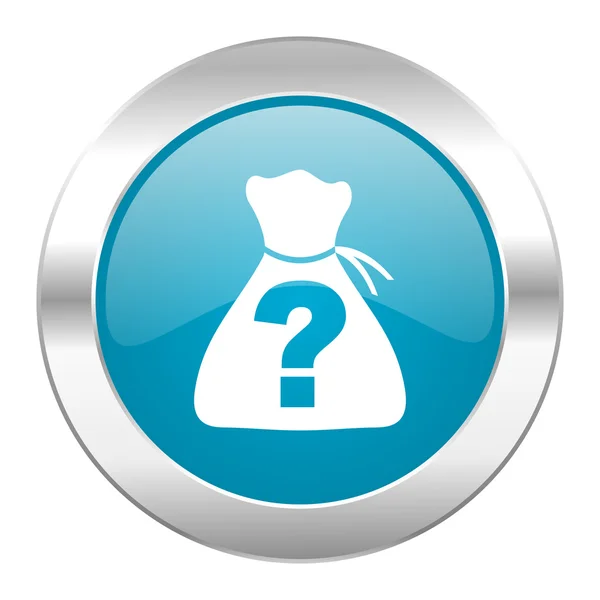 Riddle internet blue icon — Stock Photo, Image