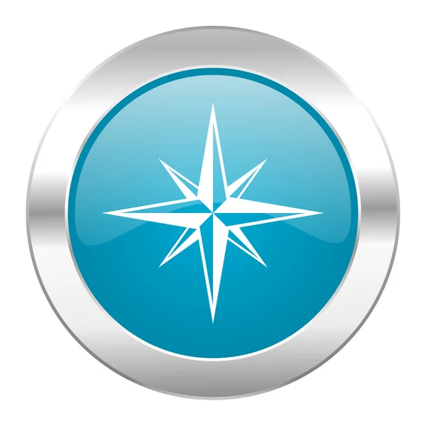 Compass internet blue icon — Stock Photo, Image