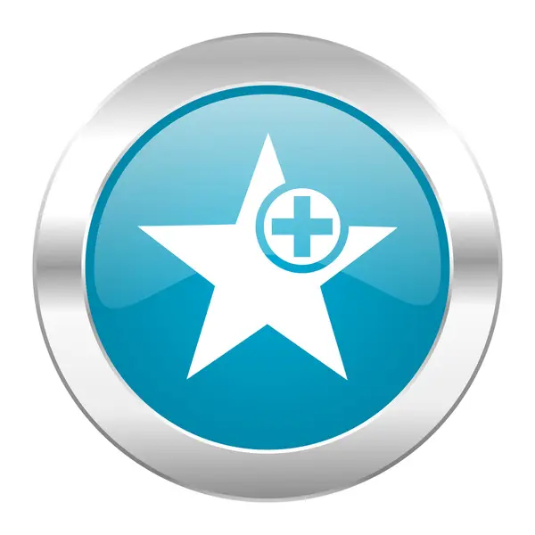 Yıldız mavi Internet simgesi — Stok fotoğraf