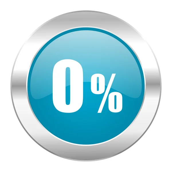 0 percent internet icon — Stock Photo, Image