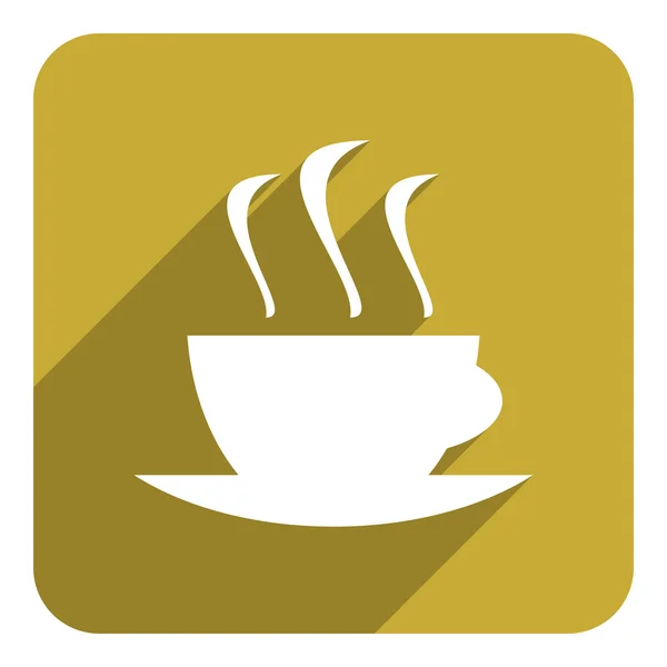 Taza de café icono plano — Foto de Stock