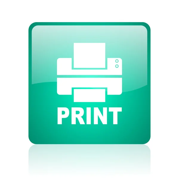 Ikona internet drukarki — Zdjęcie stockowe