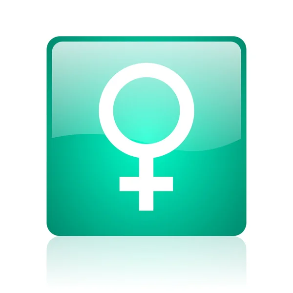 Vrouwelijke internet pictogram — Stockfoto