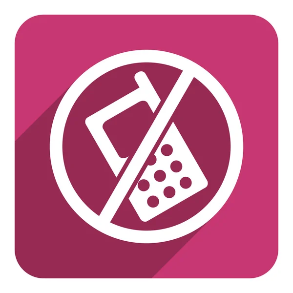 No phone flat icon — Stock Photo, Image