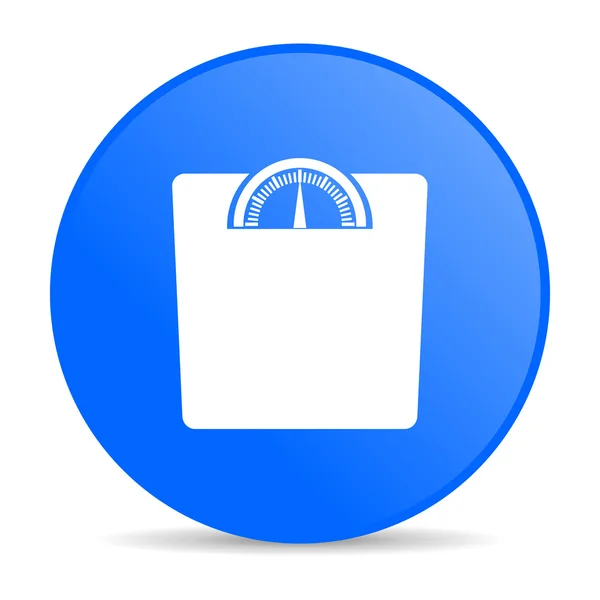 Gewicht internet blauwe pictogram — Stockfoto