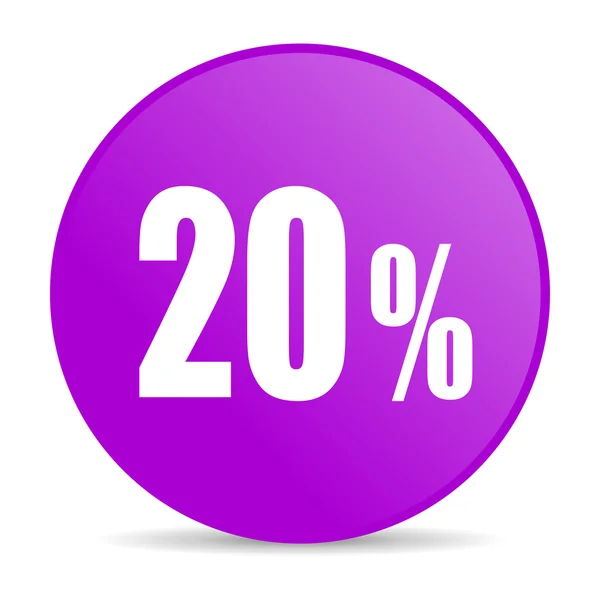 20 percent web icon — Stock Photo, Image